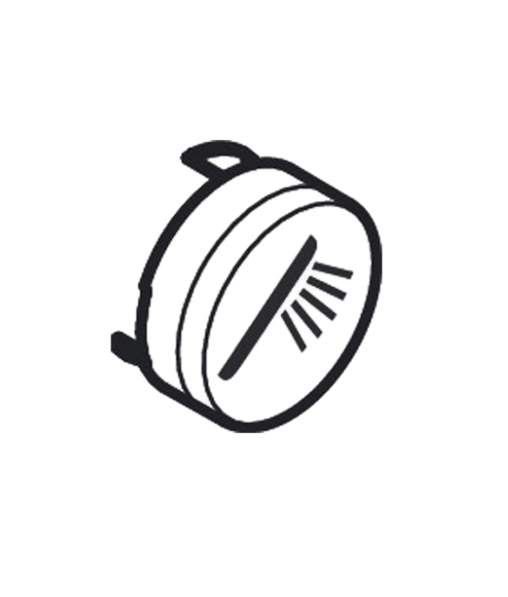 Кнопка-символ для змішувача для душу Hansgrohe ShowerSelect hand shower білий матовий 93573700