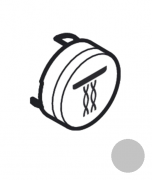 Кнопка-символ для смесителя для душа Hansgrohe ShowerSelect Whirl хром 93575880