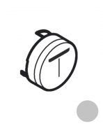 Кнопка-символ для смесителя для душа Hansgrohe ShowerSelect Mono хром 93576880