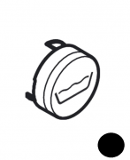 Кнопка-символ для змішувача для ванною Hansgrohe ShowerSelect bath чорний матовий 93577670