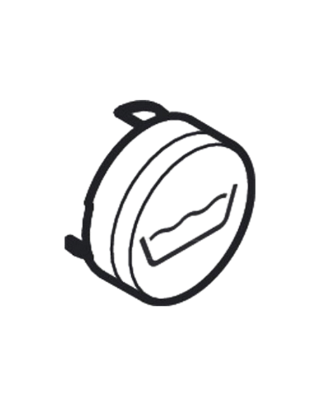 Кнопка-символ для смесителя для ванной Hansgrohe ShowerSelect bath белый матовый 93577700