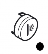 Кнопка-символ для змішувача для ванною Hansgrohe ShowerSelect body spray чорний матовий 93578670