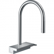 Смеситель для кухни Hansgrohe Aquno Select M81 с выдвижной лейкой хром 73837000