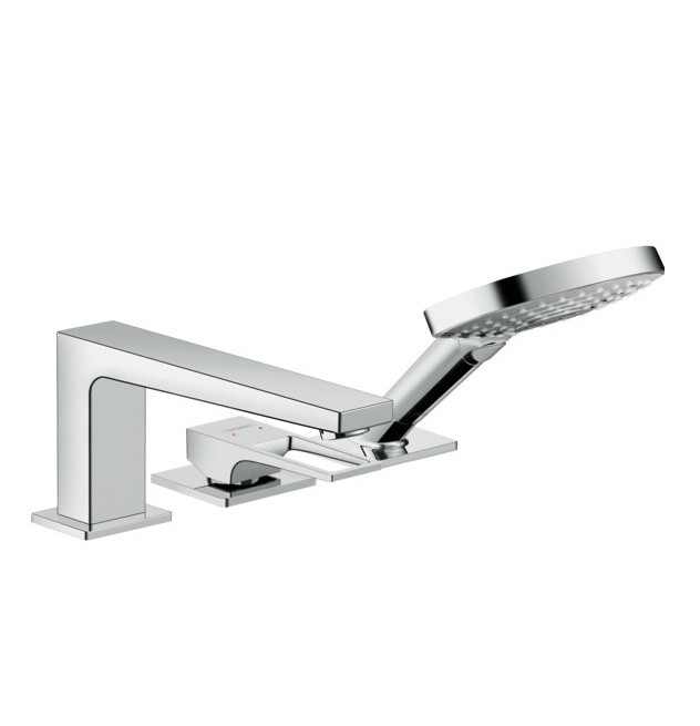 Смеситель на борт ванны Hansgrohe Metropol с ручным душем хром 74551000