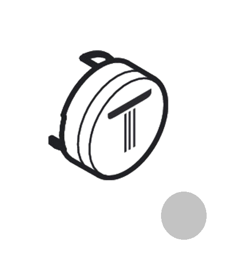 Кнопка-символ для змішувача для душу Hansgrohe ShowerSelect rain small хром 93572880