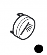 Кнопка-символ для змішувача для душу Hansgrohe ShowerSelect hand shower чорний матовий 93573670