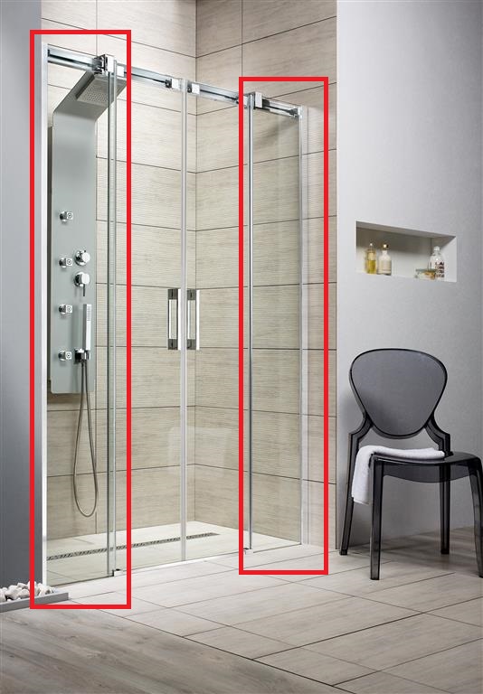 Комплект душевых боковых стенок Radaway Espera DWD 160 неподвижные прозрачное стекло 380224-01