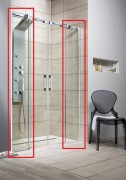 Комплект душових бічних стінок Radaway Espera DWD 160 нерухомі прозоре скло 380224-01