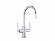 Смеситель для раковины Kludi Nova Fonte Puristic двухрычажный хром 201180515