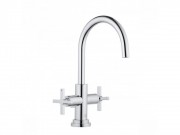 Смеситель для раковины Kludi Nova Fonte Classic двухвентильный хром 201180520