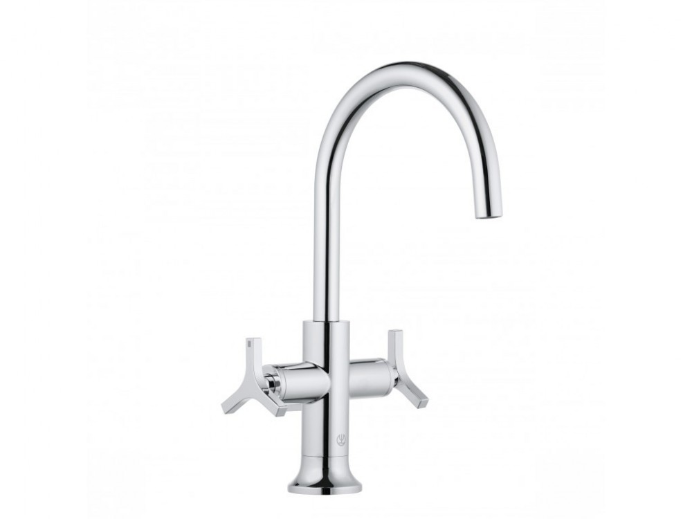 Смеситель для раковины Kludi Nova Fonte Deco двухвентильный хром 201180539