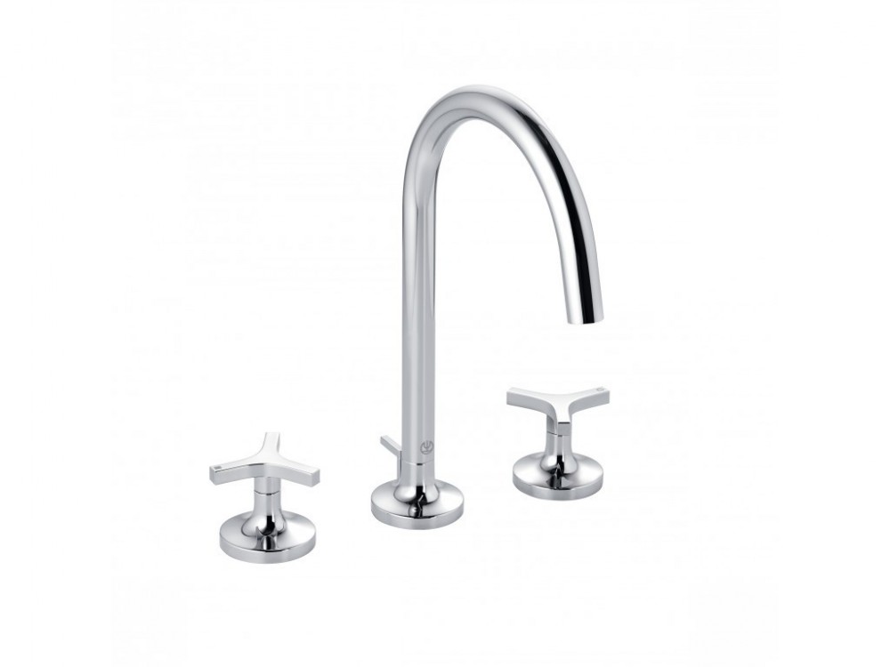 Смеситель для раковины Kludi Nova Fonte Deco двухвентильный хром 201430539