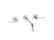 Смеситель для раковины Kludi Nova Fonte Puristic настенный хром 201440515