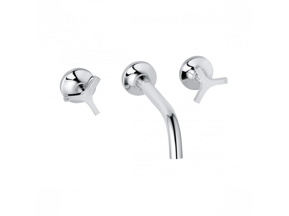 Смеситель для раковины Kludi Nova Fonte Deco настенный хром 201440539