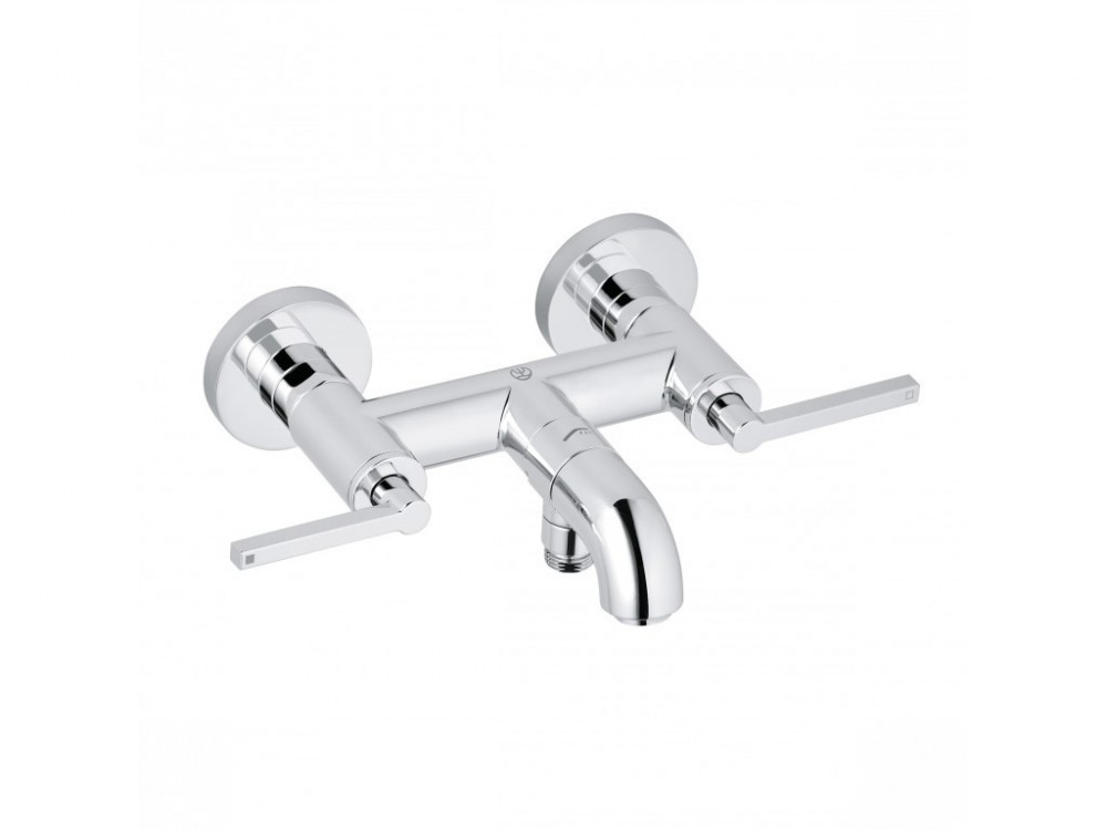 Смеситель для ванной Kludi Nova Fonte Puristic двухрычажный хром 205400515