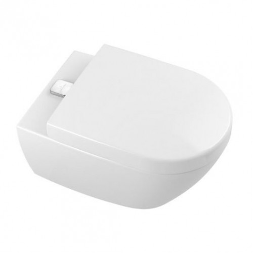 Унитаз подвесной Villeroy&Boch Subway 2.0 ViFresh с открытым смывным краем + Сиденье SoftClosing 5614A1R1 + 9M68S101