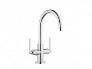 Смеситель для раковины Kludi Nova Fonte Puristic двухрычажный хром 201180515