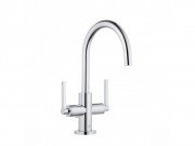 Смеситель для раковины Kludi Nova Fonte Puristic двухрычажный хром 201180515