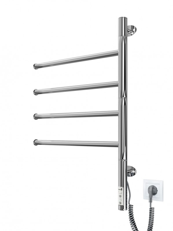 Электрический полотенцесушитель Mario Веер-I TR 600х445/55 поворотный 4820111355600