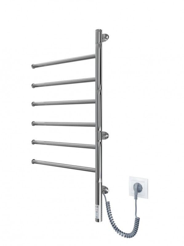 Электрический полотенцесушитель Mario Веер-I TR 800х445/55 поворотный 4820111355617