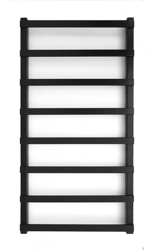 Полотенцесушитель водяной Genesis-Aqua Basis Light 80x53 см черный GA-1901