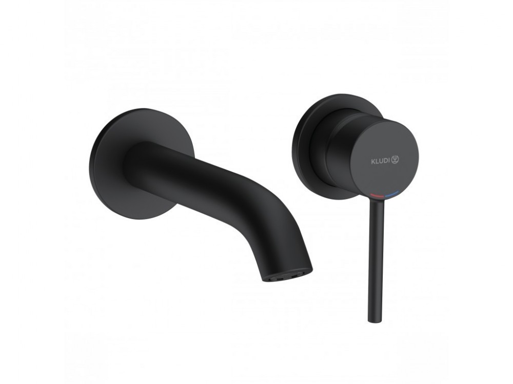 Смеситель для раковины Kludi Bozz однорычажный матовый черный 382443976