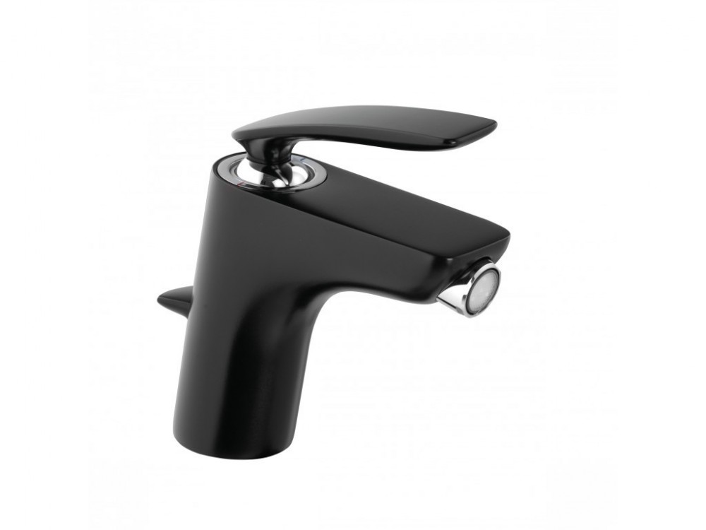 Смеситель для биде Kludi Balance однорычажный черный матовый/хром 522168775