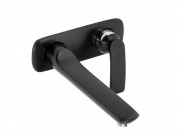 Смеситель для раковины Kludi Balance настенный черный матовый/хром 522478775