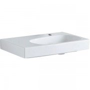 Раковина Geberit Citterio 75 см с полкой слева санфарфор белый/специальное керамическое покрытие KeraTect 500.546.01.1