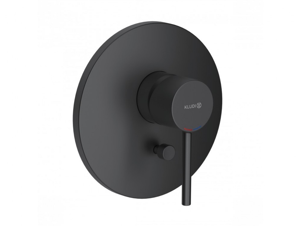 Смеситель для душа Kludi Bozz встраиваемый однорычажный матовый черный 386503976
