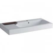 Раковина для ванної Geberit iCon 90 см з декоративною чашею зліва санфарфор білий 124195000