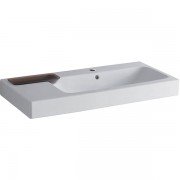 Раковина для ванної Geberit iCon 90 см з декоративною чашею зліва санфарфор білий 124195000