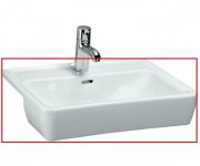 Раковина для ванної Laufen Pro A напів вбудована 56 см без отвору під змішувач білий H8129610001091