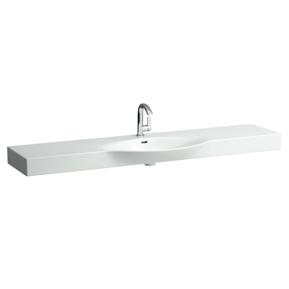 Раковина для ванной Laufen Palace 180х51 см 1 отверстие керамика белый H8117080001041