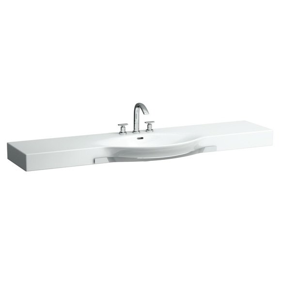 Раковина для ванної Laufen Palace 180х51 см з полотенцедержателем білий H8127080001081