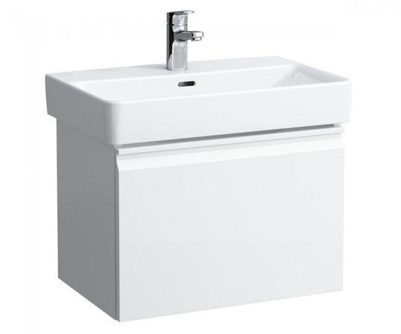 Тумба для раковини Laufen Pro А підвісна ДВП білий глянсовий H4830330954751