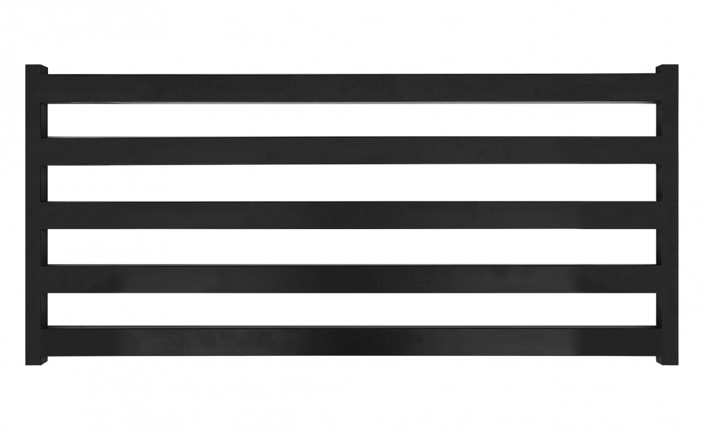 Полотенцесушитель водяной Genesis-Aqua Barker 120x55 см черный GA-2401