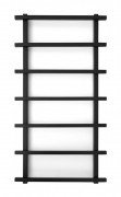 Полотенцесушитель водяной Genesis-Aqua Kioto 80x53 см черный GA-2101