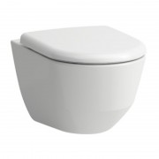 Чаша подвесного унитаза Laufen Pro Rimless 36х53 см с сиденьем и крышкой белый H8619570000001