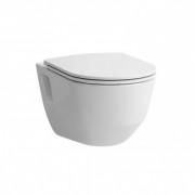 Чаша подвесного унитаза Laufen Pro Rimless  36х53 см с нишей  с сиденьем и крышкой белый H8669540000001