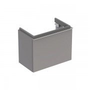 Тумба для раковины Geberit iCon 53 см с одним выдвижным ящиком ДСП платиновый/высокоглянцевое покрытие 840054000