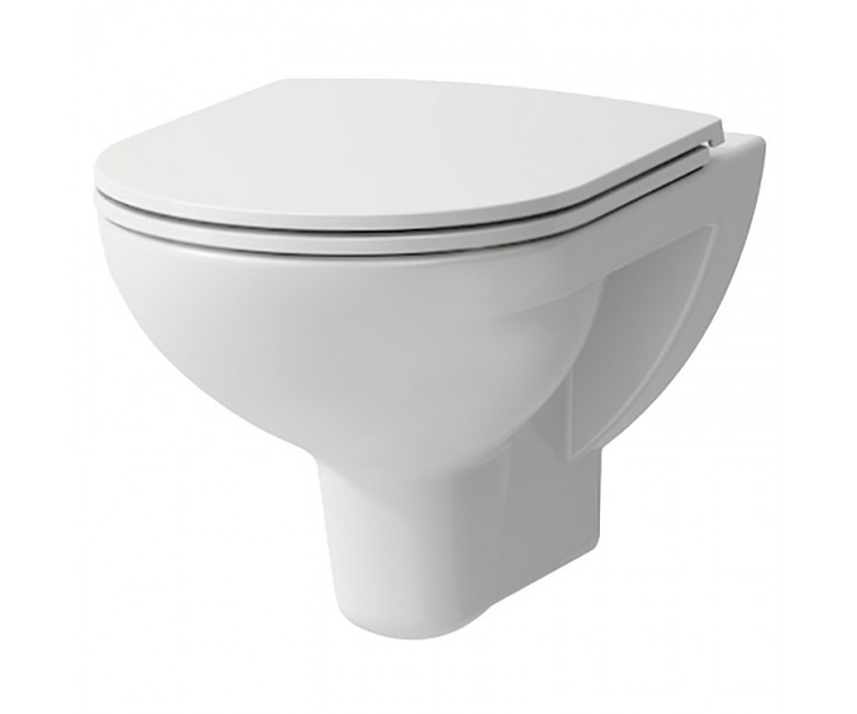 Чаша подвесного унитаза Laufen Pro Rimless 36х56 см с сиденьем и крышкой белый H8669510000001