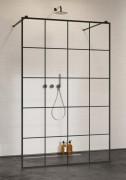 Стінка душова Radaway Modo X I Black Factory Walk-in 130 см чорний/скло Factory 388334-54-57