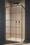 Стінка душова Radaway Modo X II Black Factory Walk-in 120 см чорний/скло Factory 389324-54-55