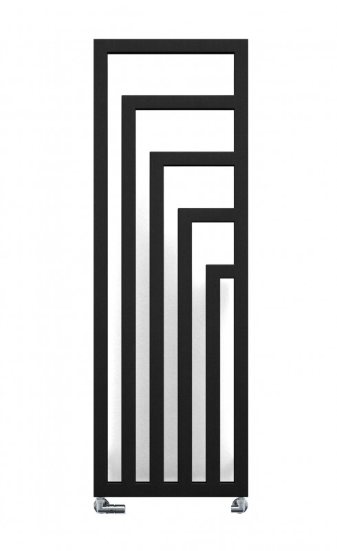 Полотенцесушитель водяной Genesis-Aqua Vero 140x53 см черный GA-3901