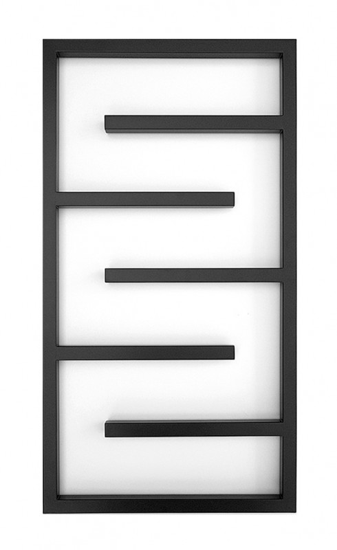 Электрический полотенцесушитель Genesis-Aqua Infinite 80x53 см черный GA-4004