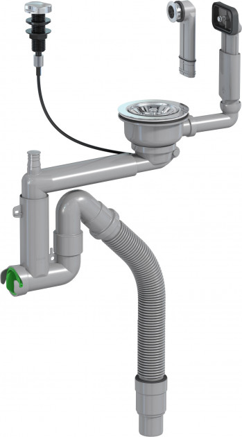 Сифон для кухонного миття Prevex Smartloc 40/50 мм автомат телескопічний 41R13919