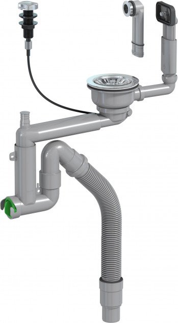 Сифон для кухонного миття Prevex Smartloc 40/50 мм автомат телескопічний 41R13919