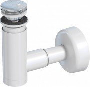 Сифон для раковины Prevex EasyClean телескопический click-clack d32 пластик хром 1512427