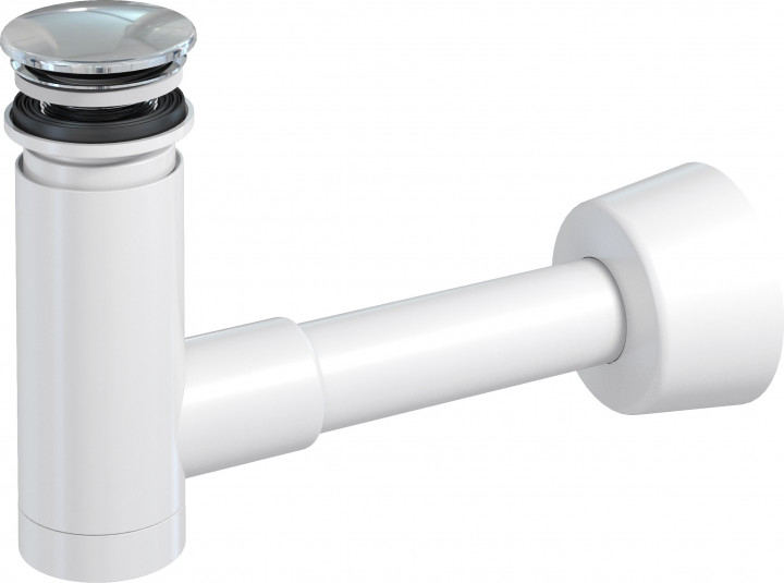 Сифон для раковини Prevex EasyClean телескопічний click-clack d40 пластик хром 1512426